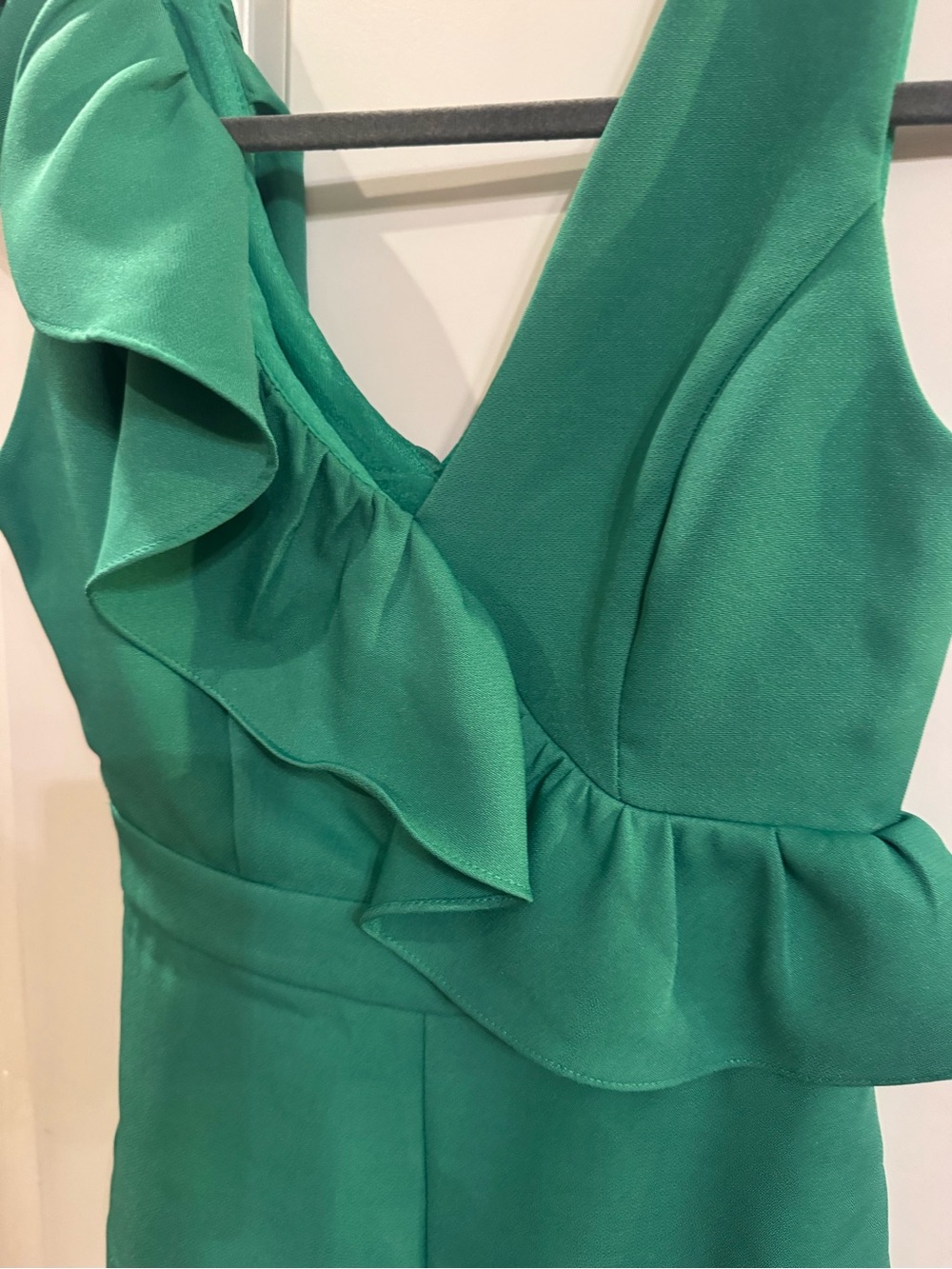DO+BE Teal Ruffle One-Shoulder Romper - Picture 3 of 7